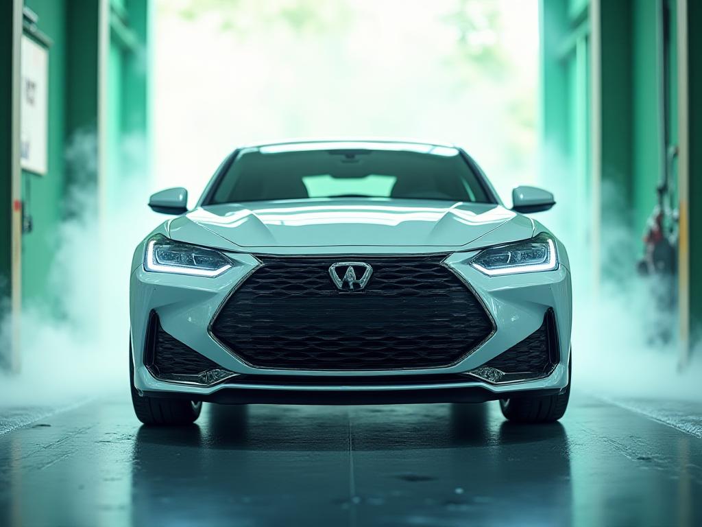 Blank og skinnende bil etter vask hos OtterWash i Oslo